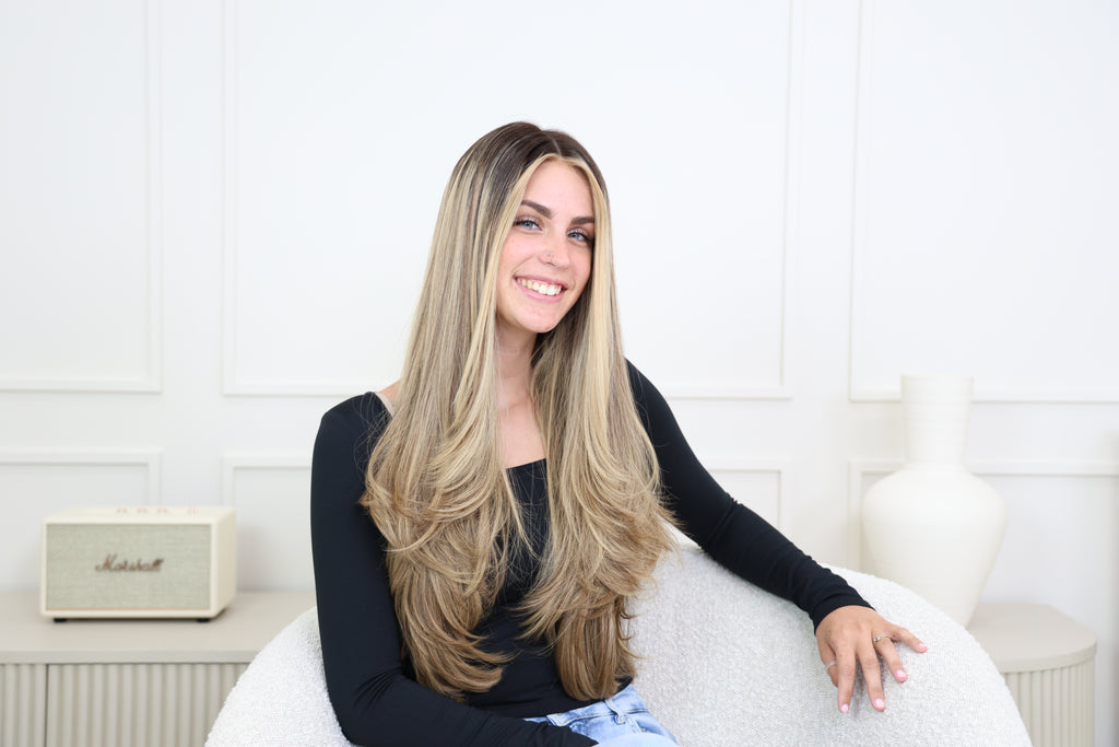 Beka 101 | Dark brown with blond highlights Wig