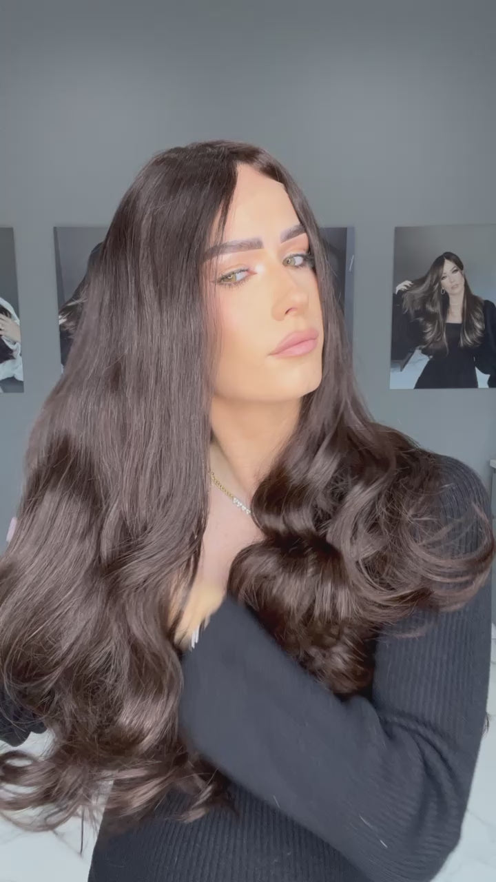 Beka Basic line 28" | Black brown Wig