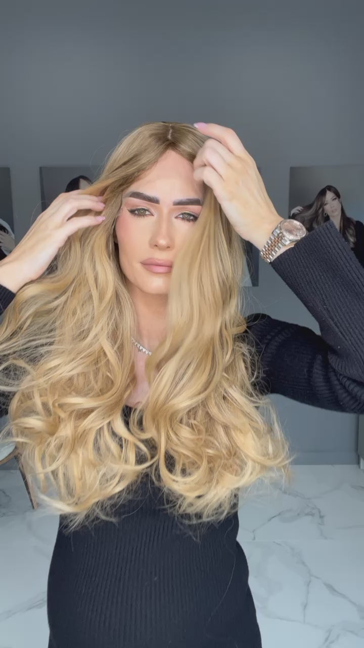 Beka Basic line 26" | Golden blond blend Wig
