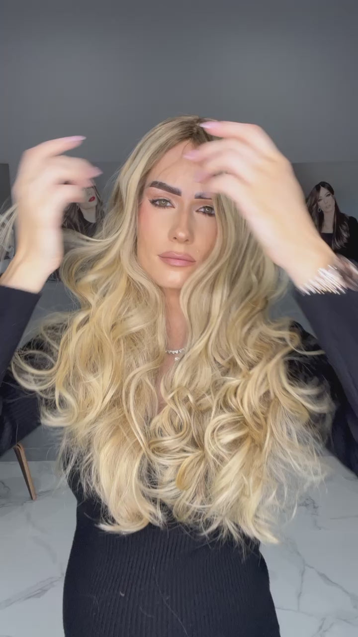 Beka Basic line 26" | Ice blond blend Wig