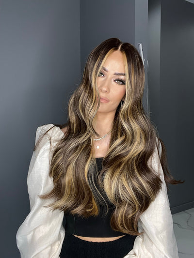 Beka 153 l Brown with blond balayage and money pieces