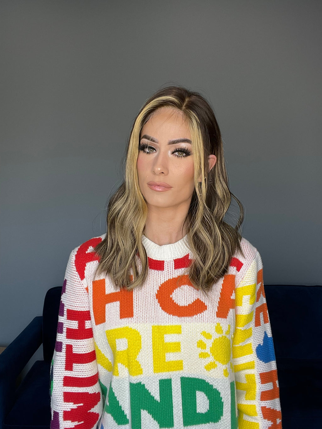 Beka 155 | Golden blond balayage and money pieces Wig