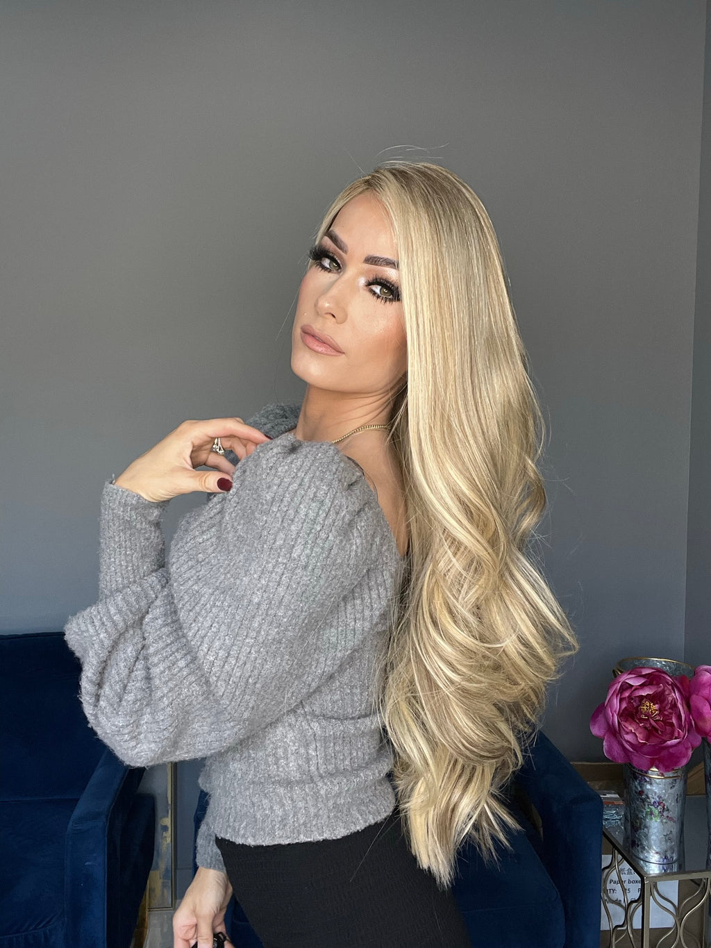 Beka 171 - Ice blond with dirty blond balayage Wig