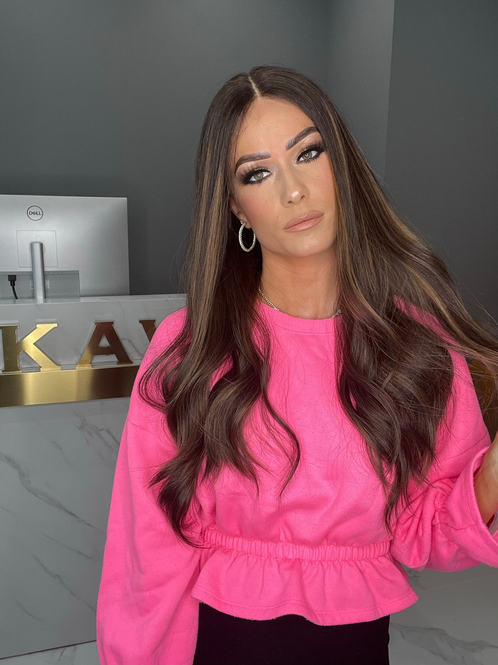 Beka 185 | Brown with light brown highlights Wig