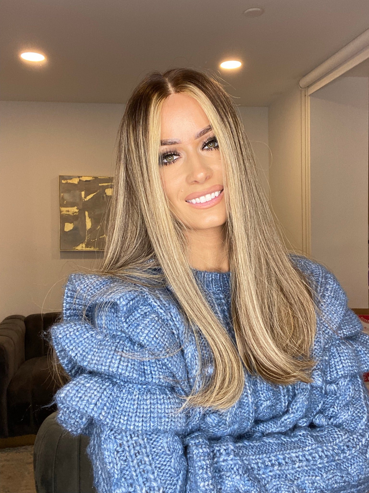 Beka 197 - Brown with light blond balayage and money pieces Wig