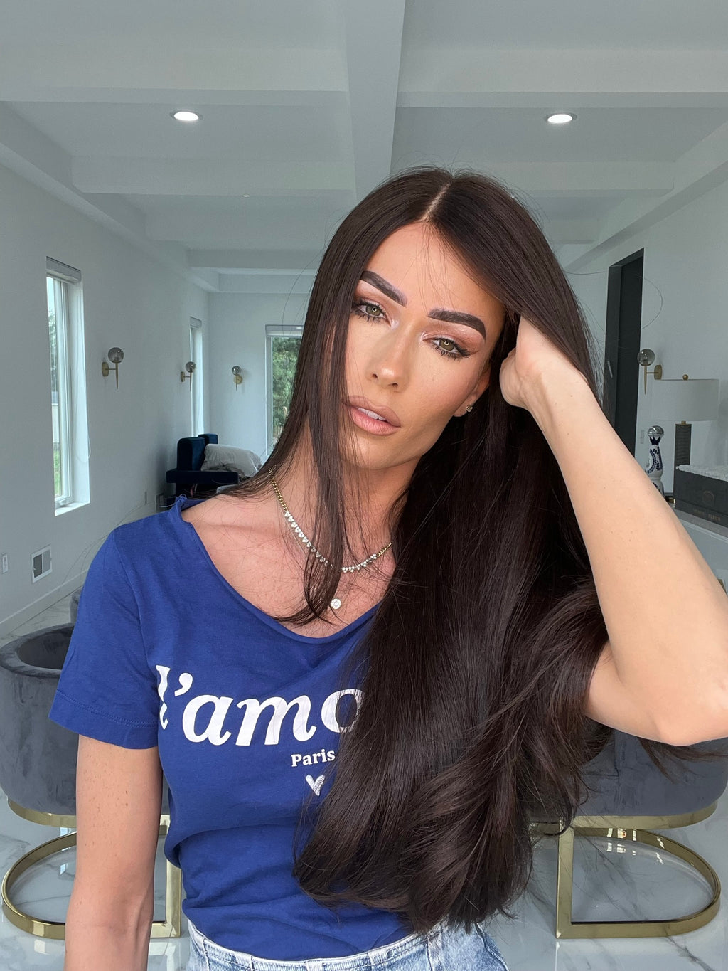 Beka 201 | Black brown Wig