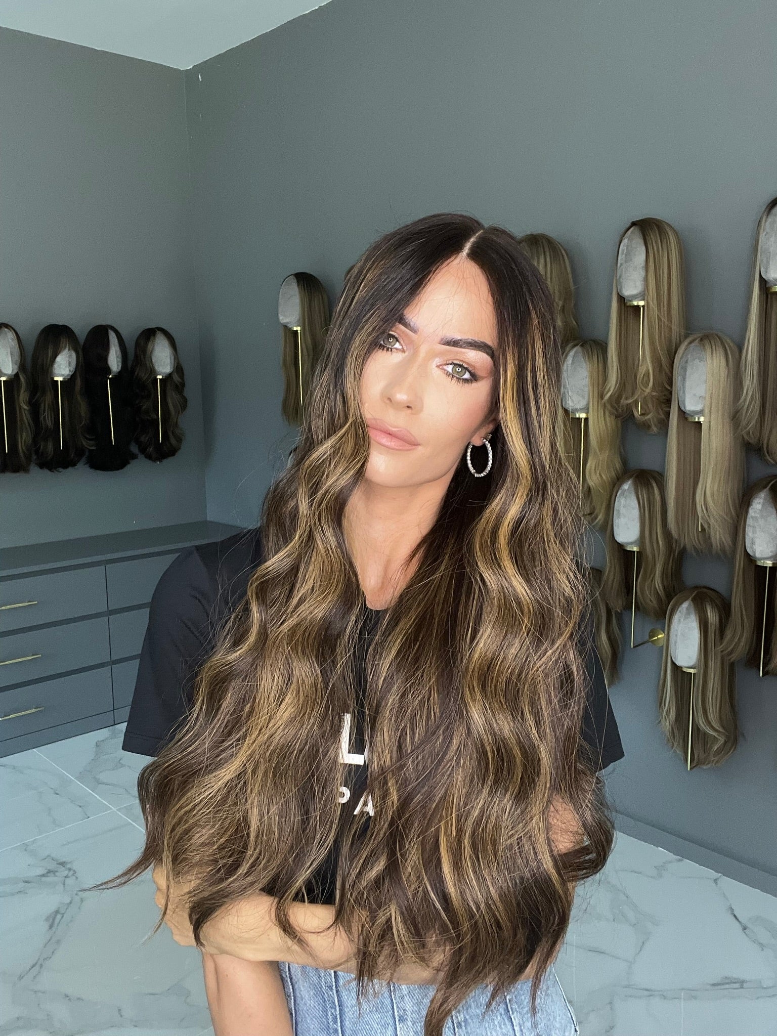 Beka 209 | Brown with honey balayage Wig