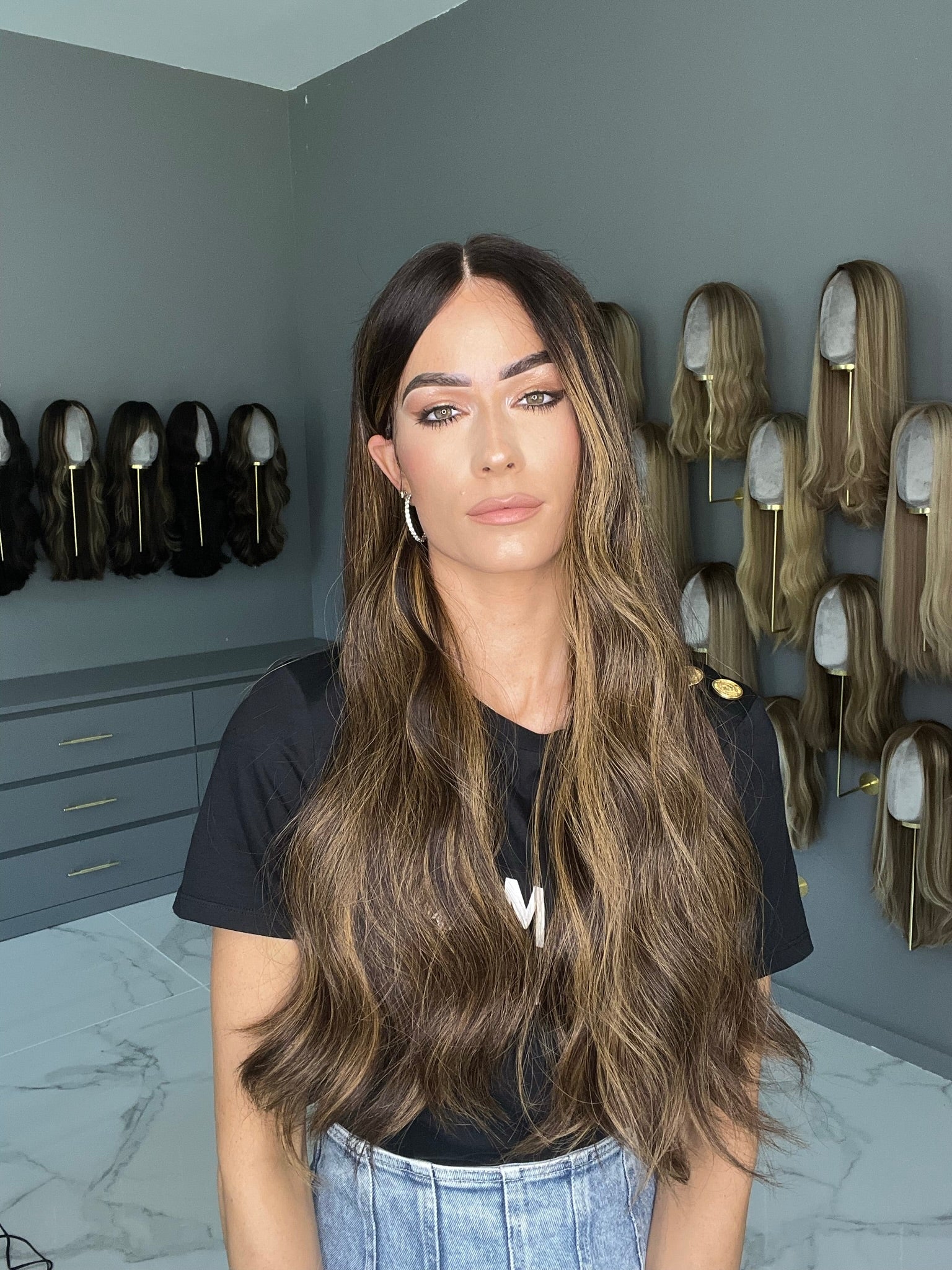 Beka 209 - Brown with honey balayage Wig