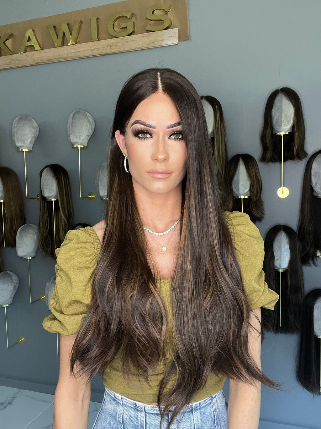 Beka 223 - Dark brown with soft highlights  Wig