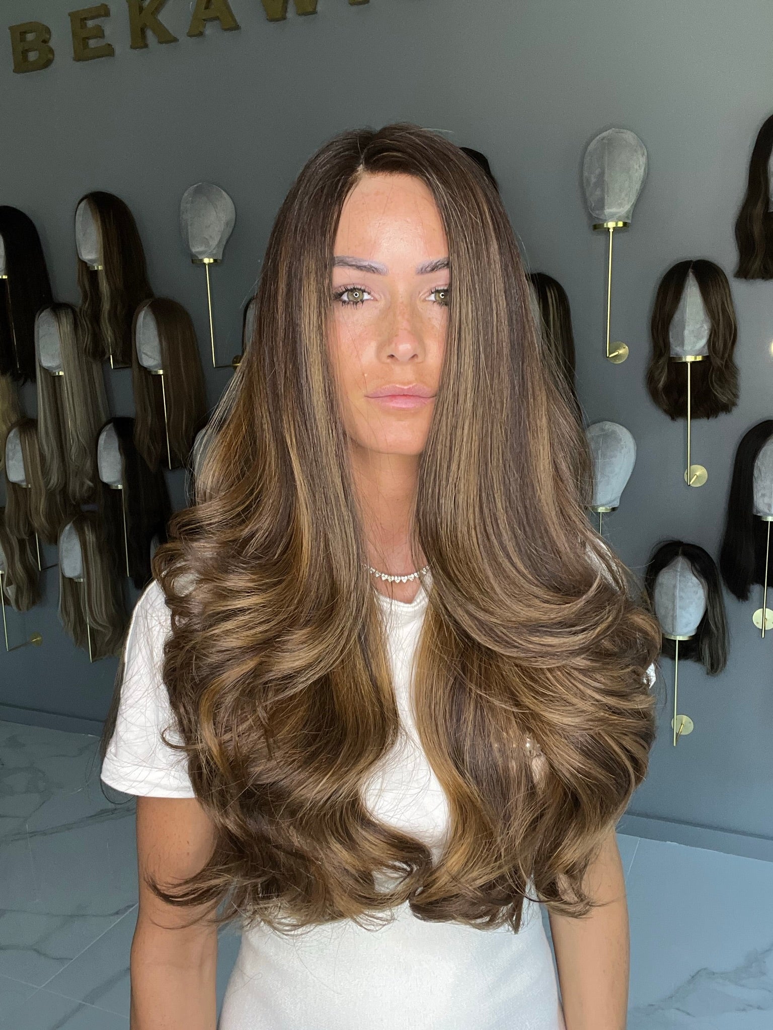 Beka 231 - Brown with honey balayage Wig