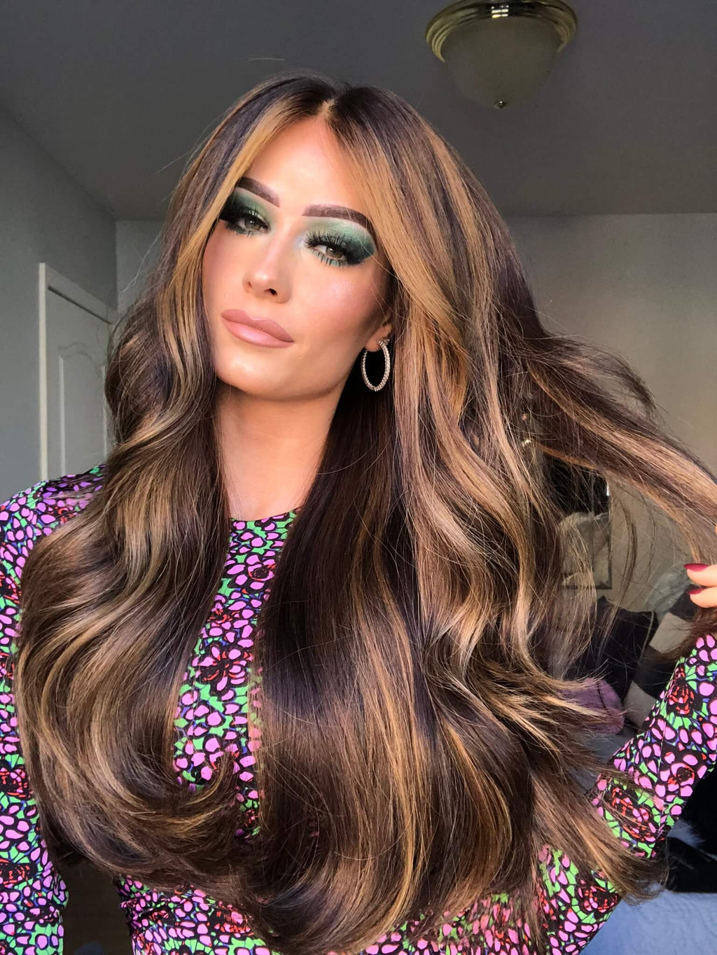 Beka 117 - caramel balayage with money pieces Wig