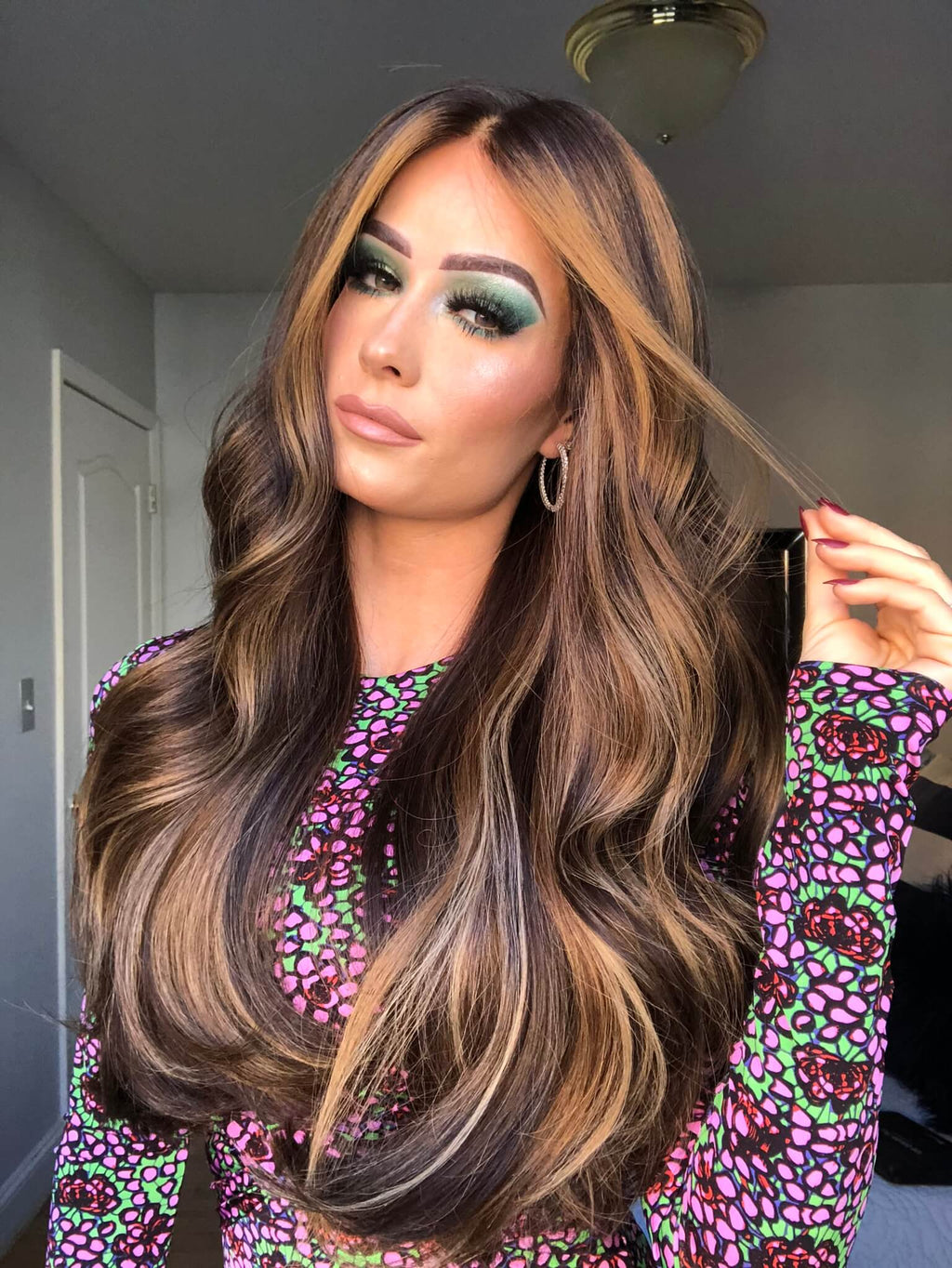 Beka 117 - caramel balayage with money pieces Wig