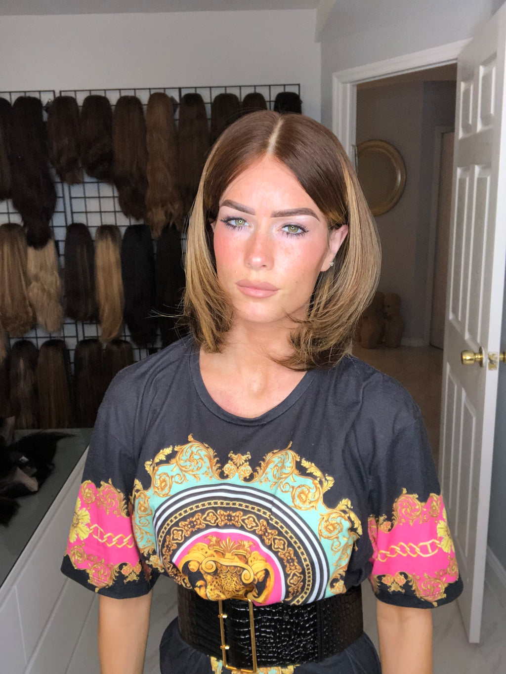 Beka 125 - light brown with honey highlights Wig