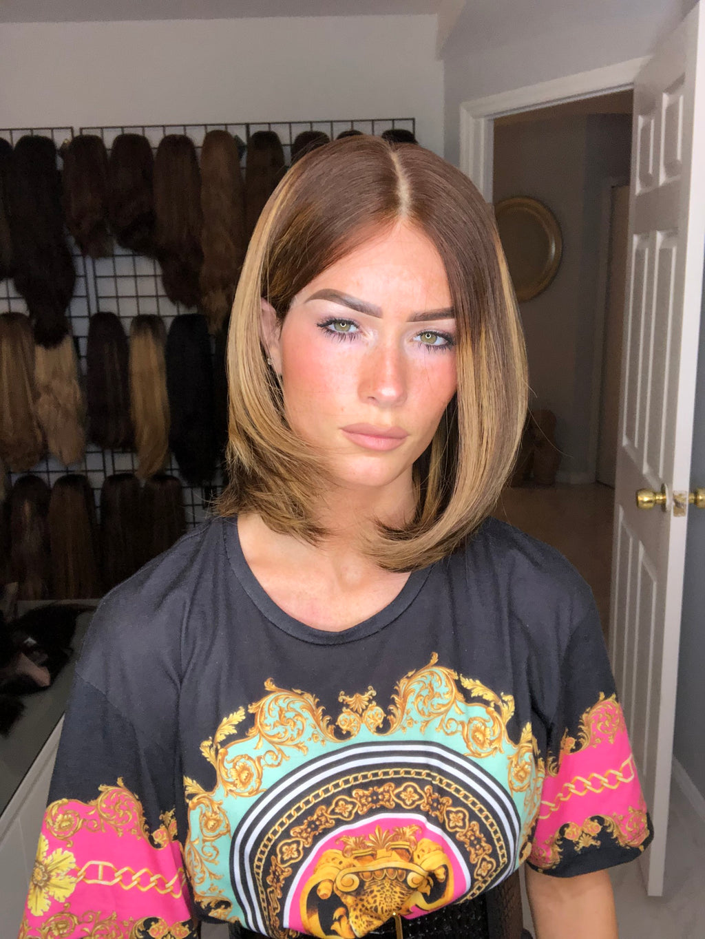 Beka 125 - light brown with honey highlights Wig