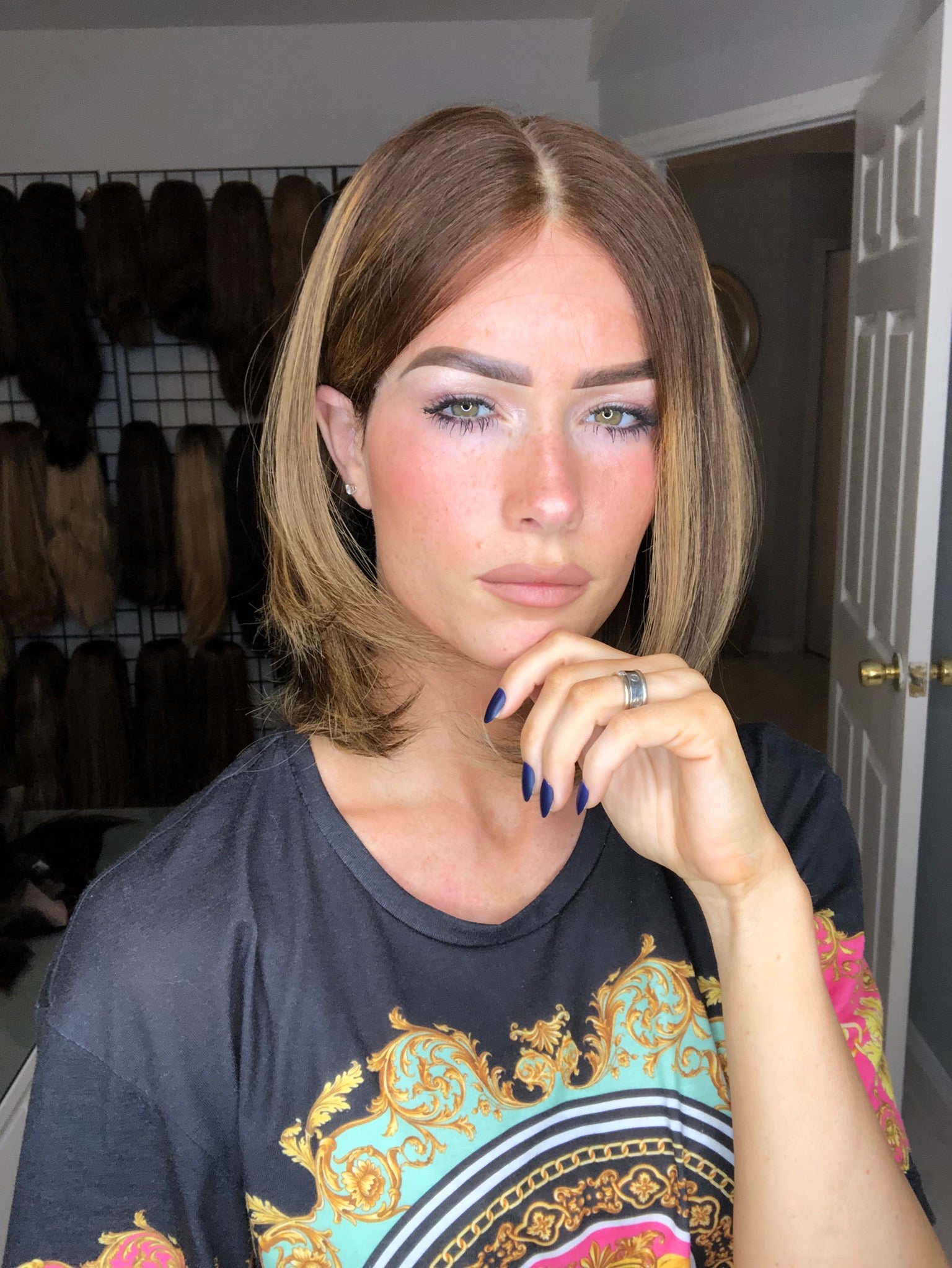 Beka 125 - light brown with honey highlights Wig