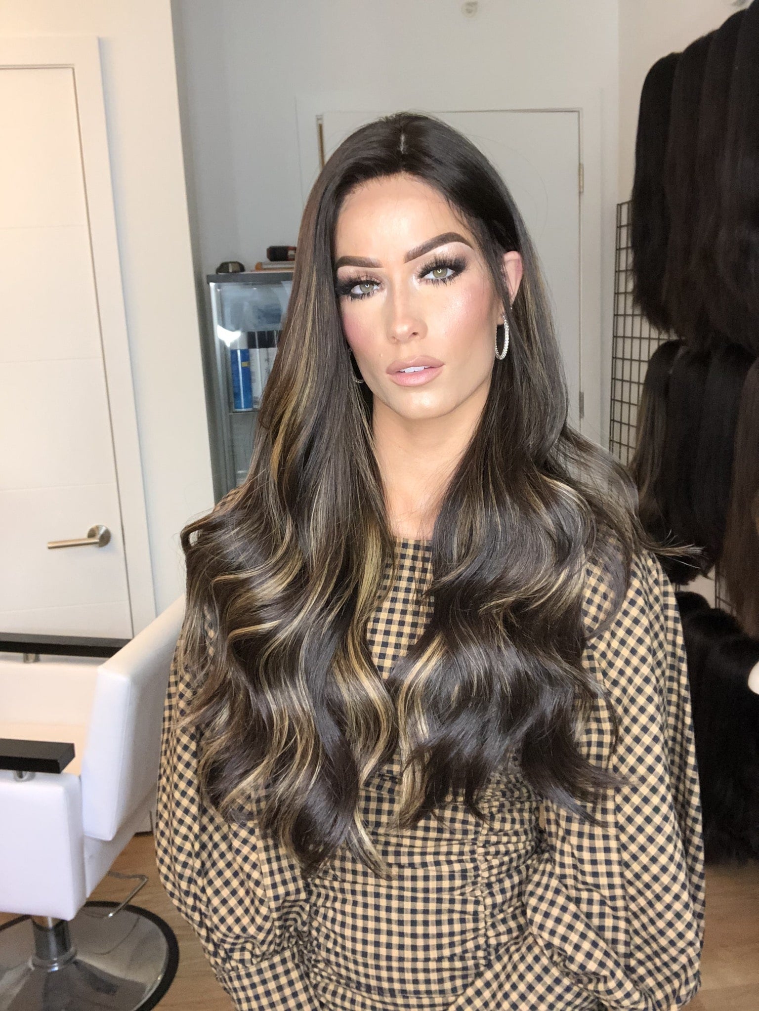 Beka 144 - dark brown with caramel highlights Wig