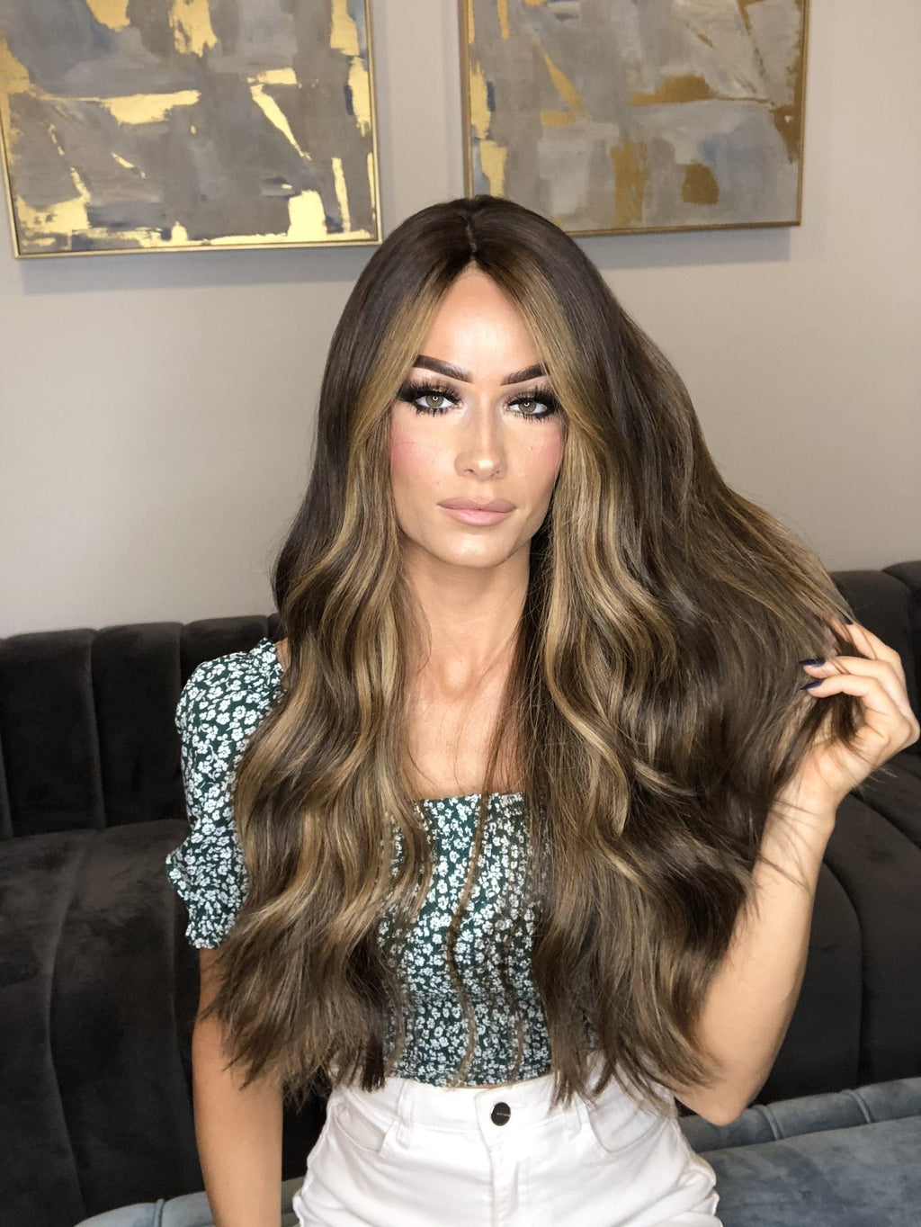 Beka 136 l caramel balayage with money pieces Wig