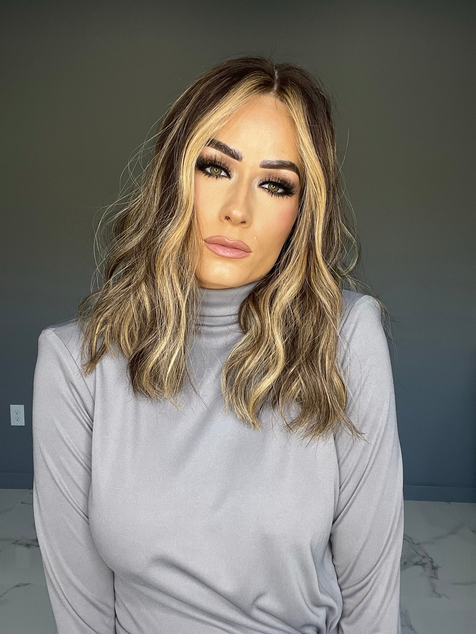 Beka 239 - Medium brown with golden blond balayage and money pieces Wig