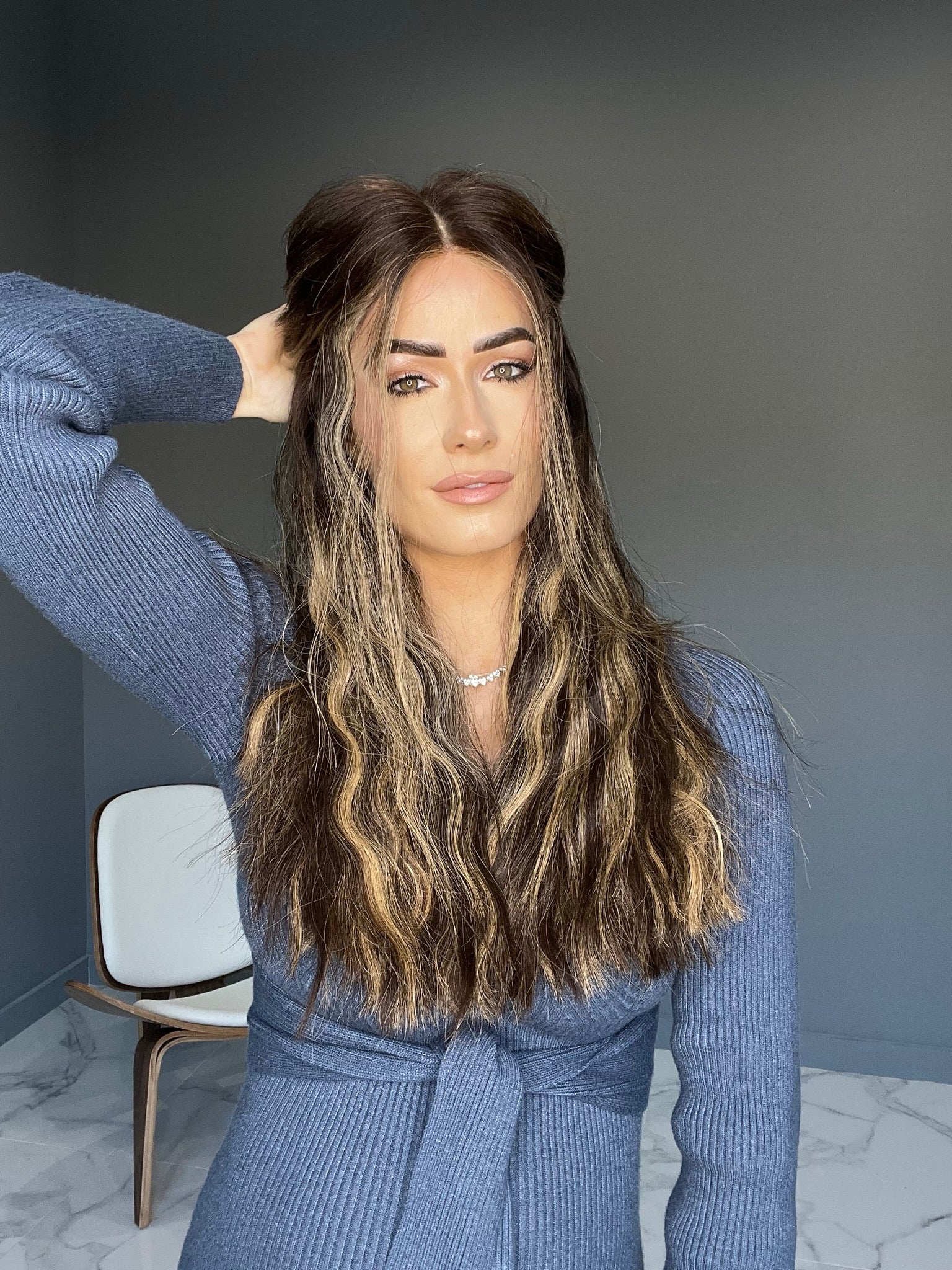 Beka 247 l Medium brown with soft blond balayage and money pieces Wig