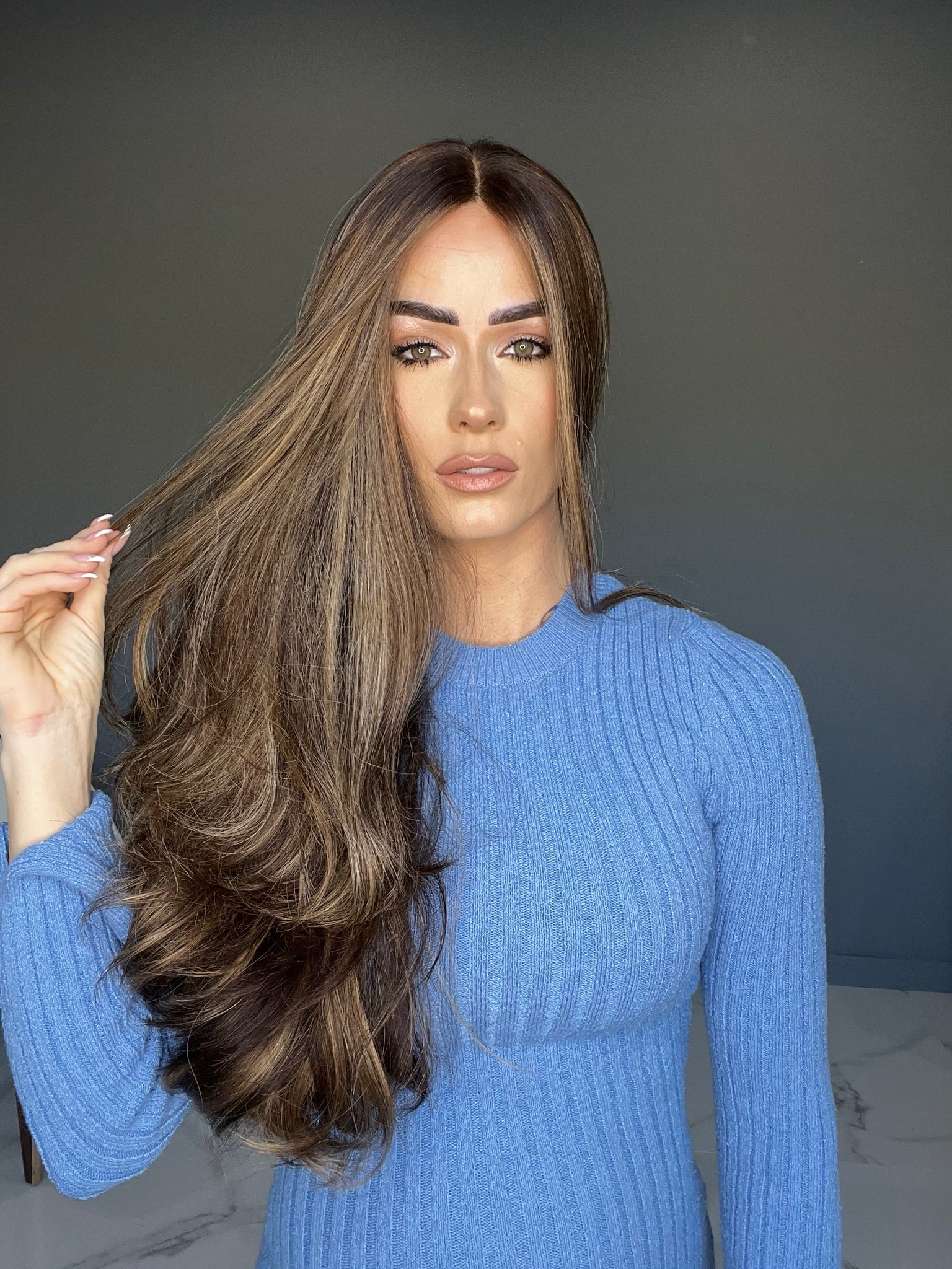 Beka 249 l Light brown with honey balayage Wig