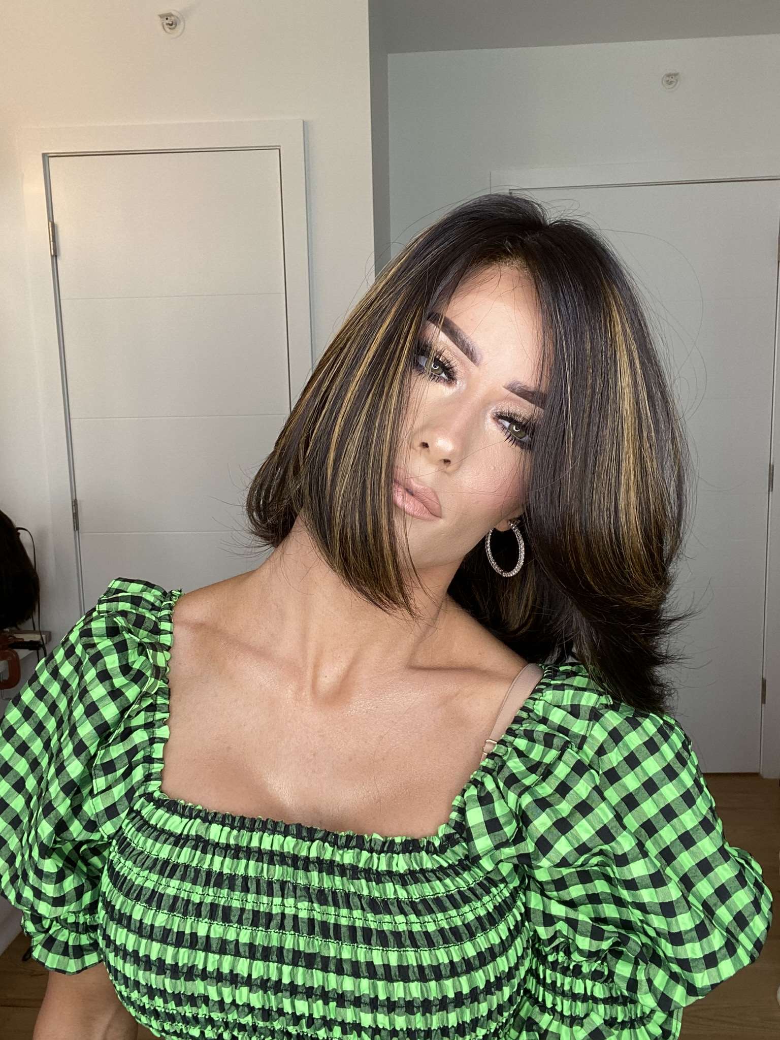 Beka 101 | Dark brown with blond highlights Wig