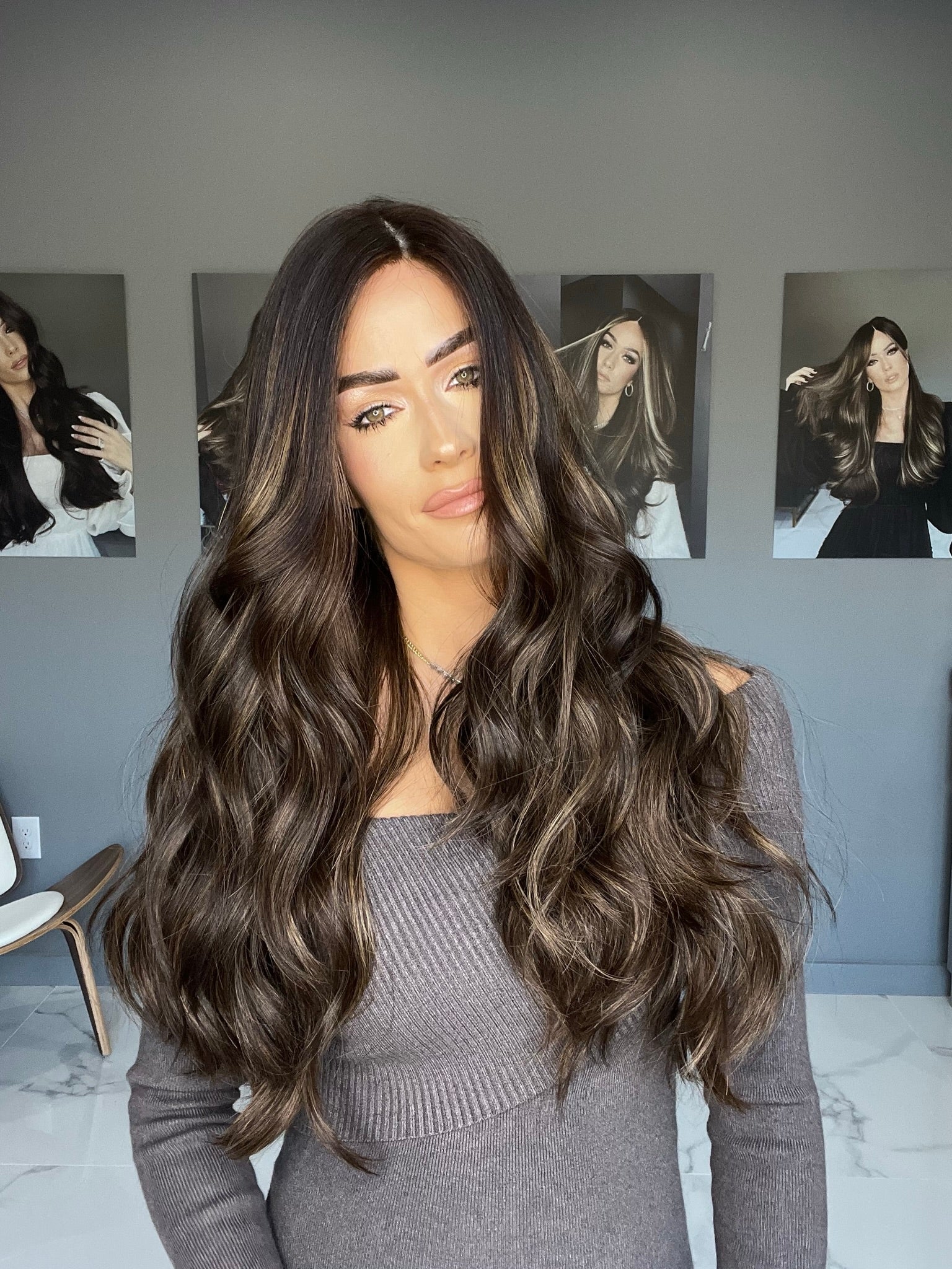 Beka 257 l Dark brown with soft blond balayage Wig