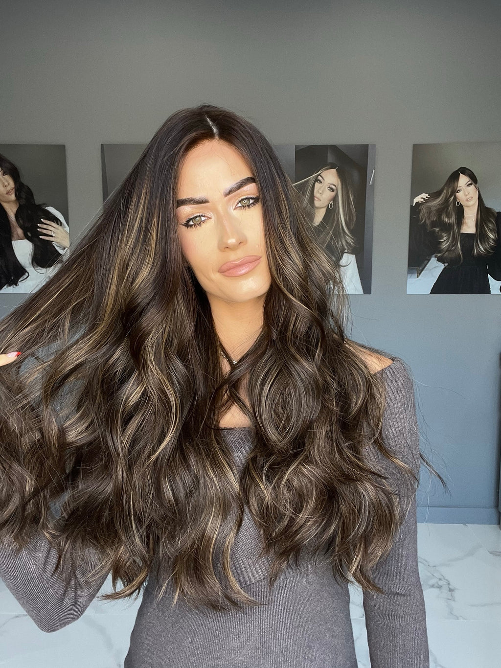 Beka 257 l Dark brown with soft blond balayage Wig