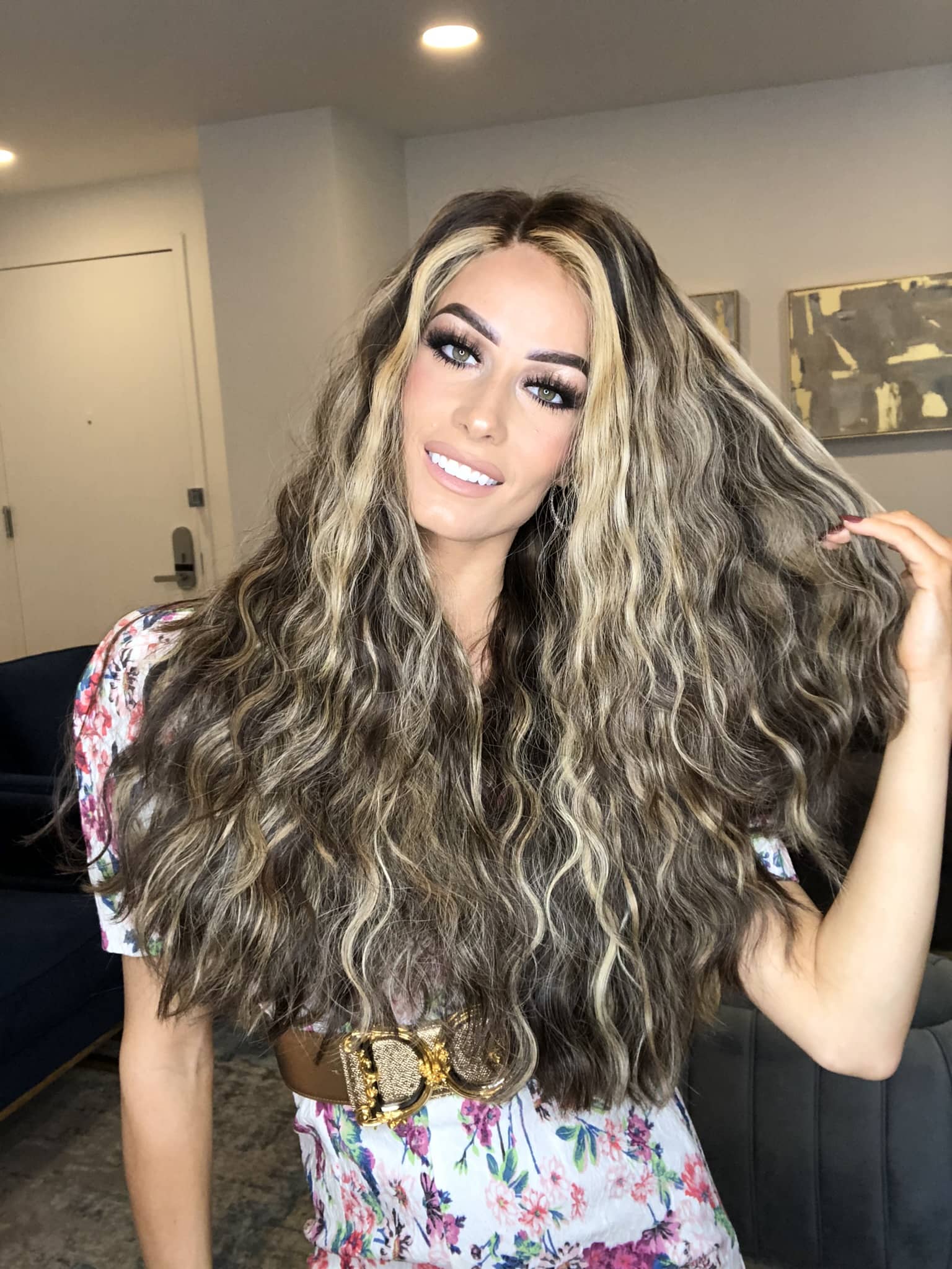 Beka 110 l blonde balayage with money pieces Wig