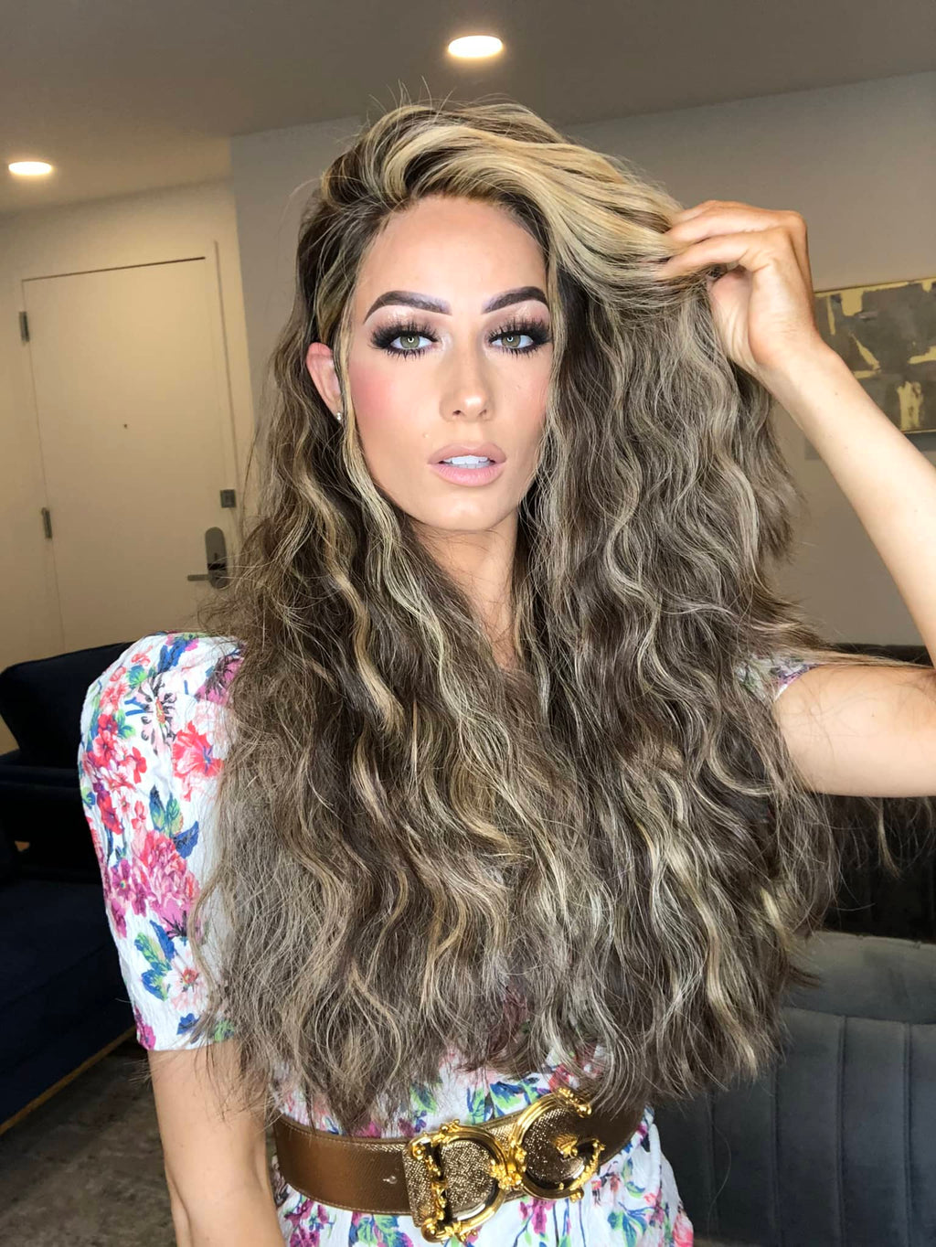 Beka 110 - blonde balayage with money pieces Wig