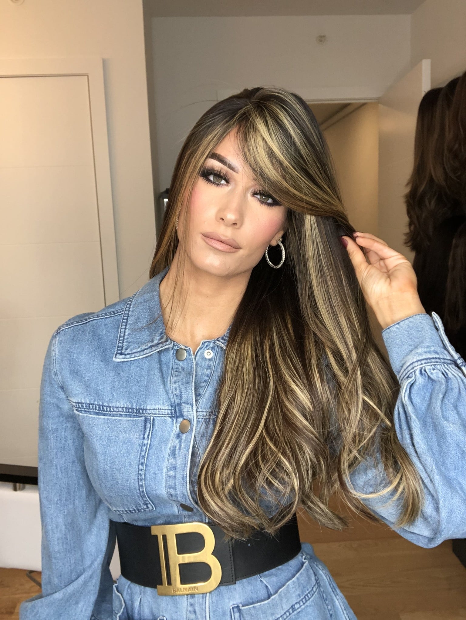 Beka 137 l brown with blonde balayage ombre money pieces Wig