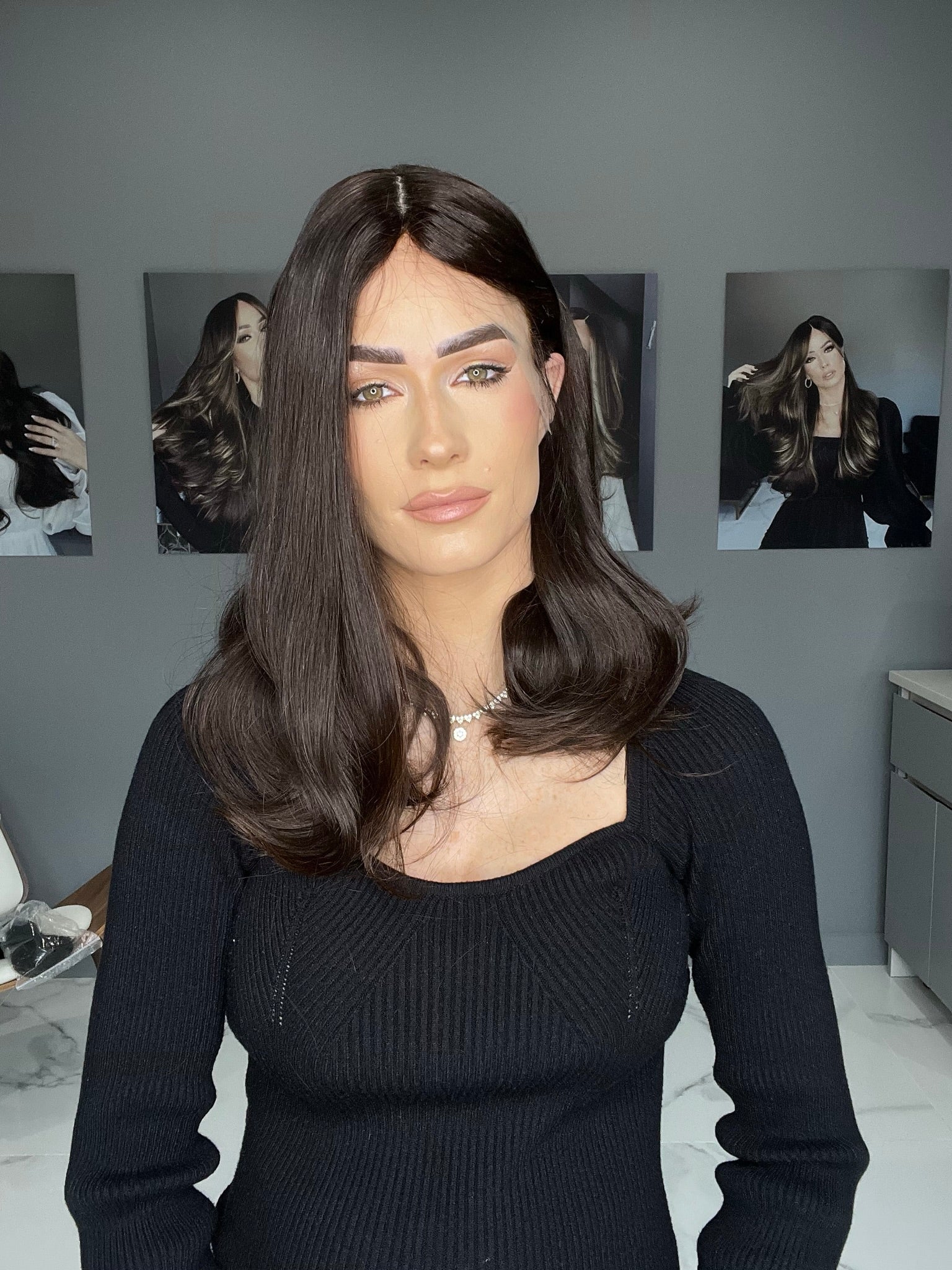 Beka Basic line 18" | Black brown Wig