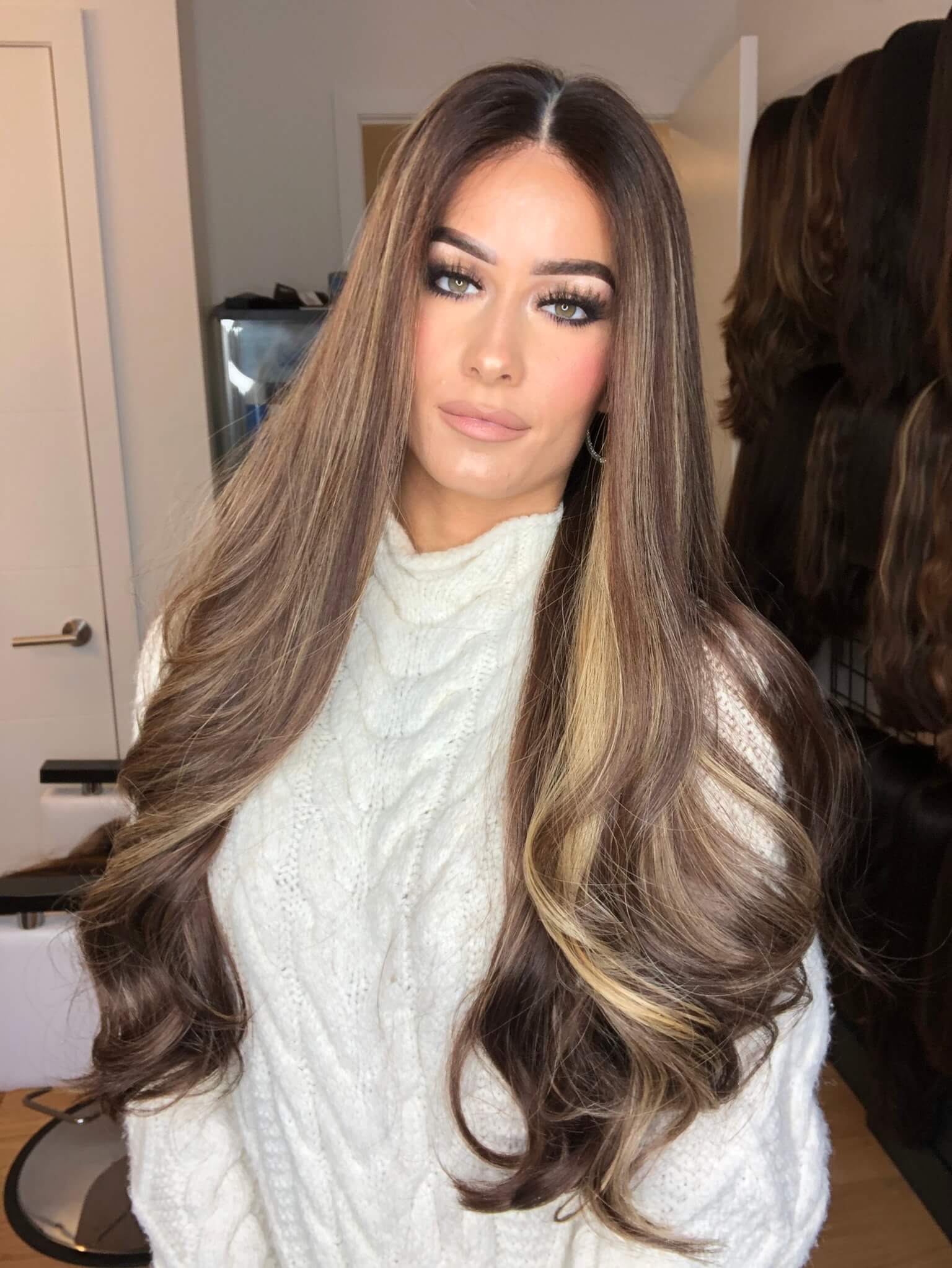 Beka 115 l brown with honey balayage Wig