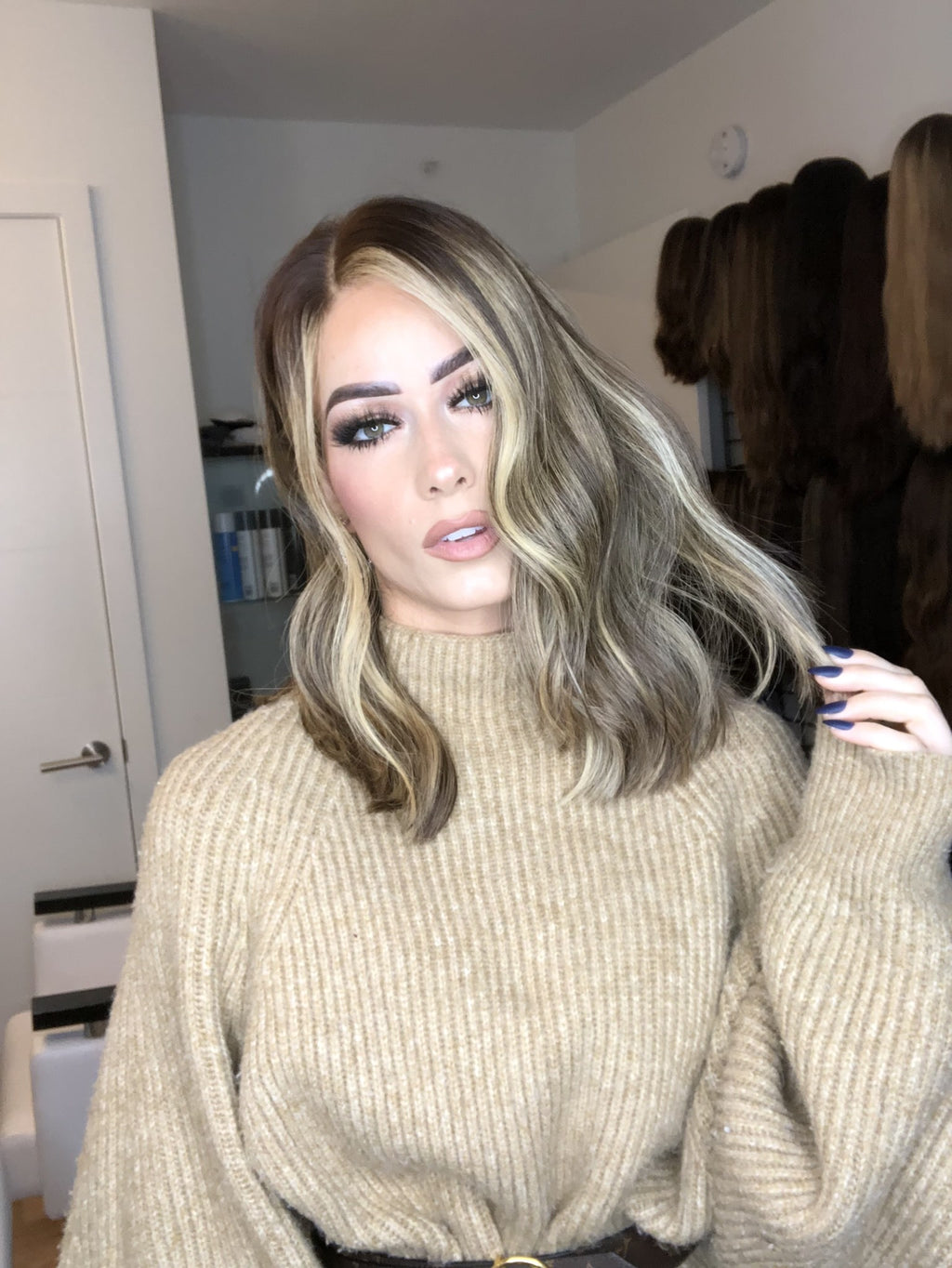 Beka 124 - blonde balayage with money pieces Wig