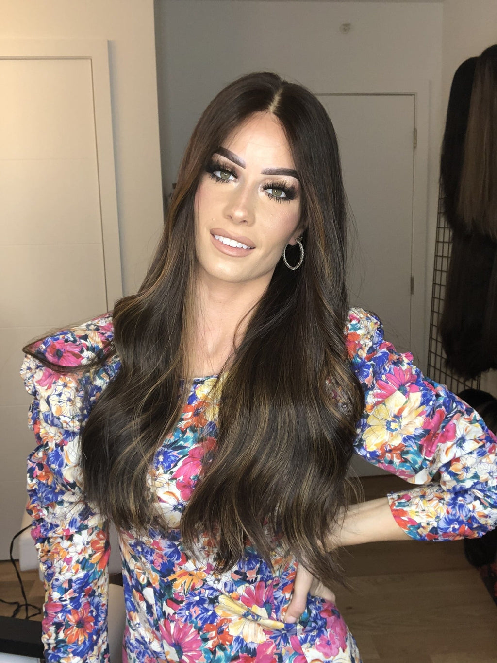 Beka 129 l dark brown with caramel highlights Wig