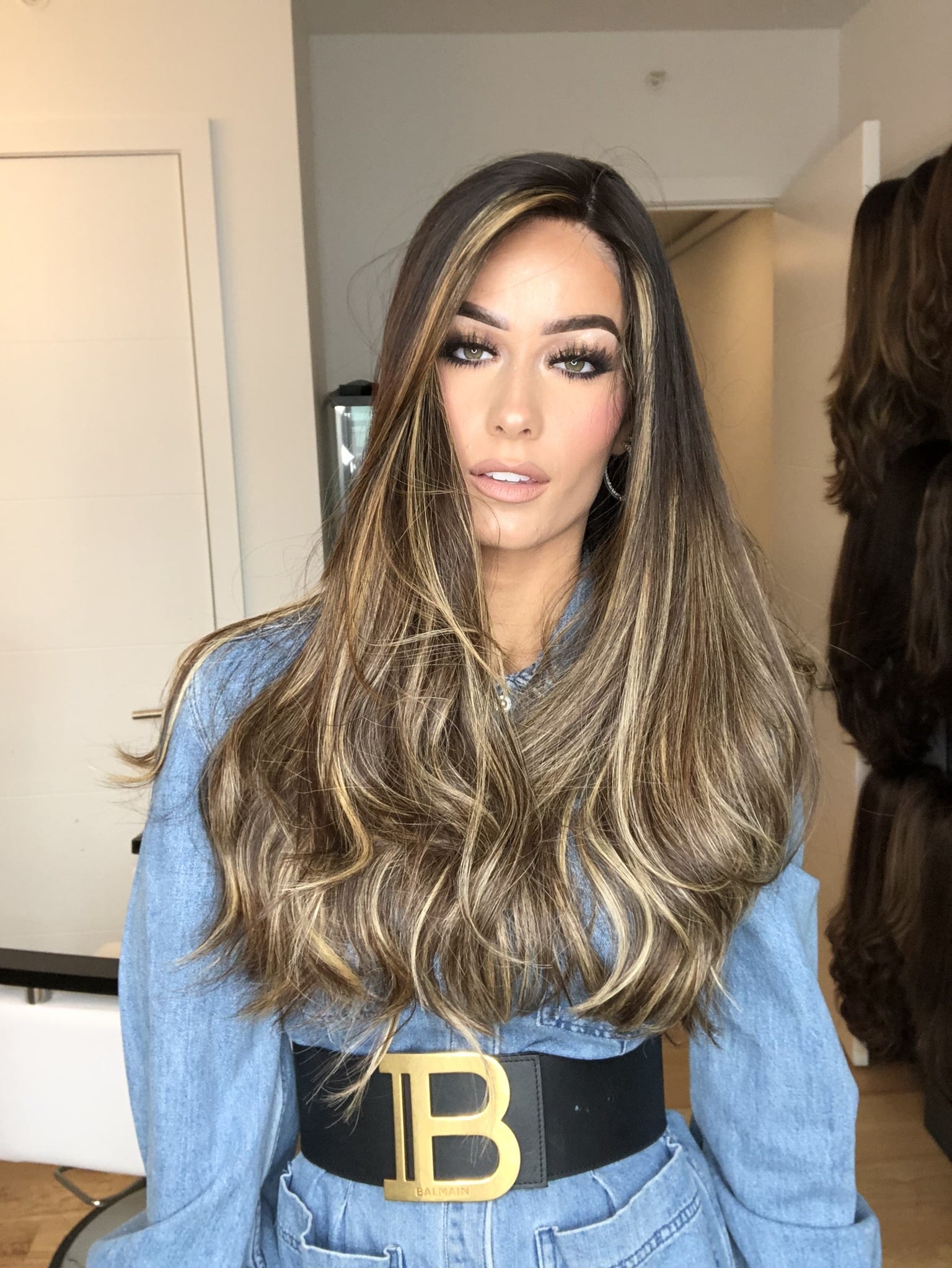 Beka 137 - brown with blonde balayage ombre money pieces Wig