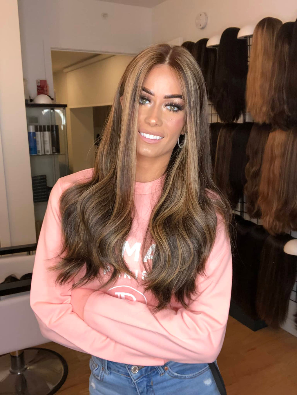 Beka 109 - brown with honey highlights Wig