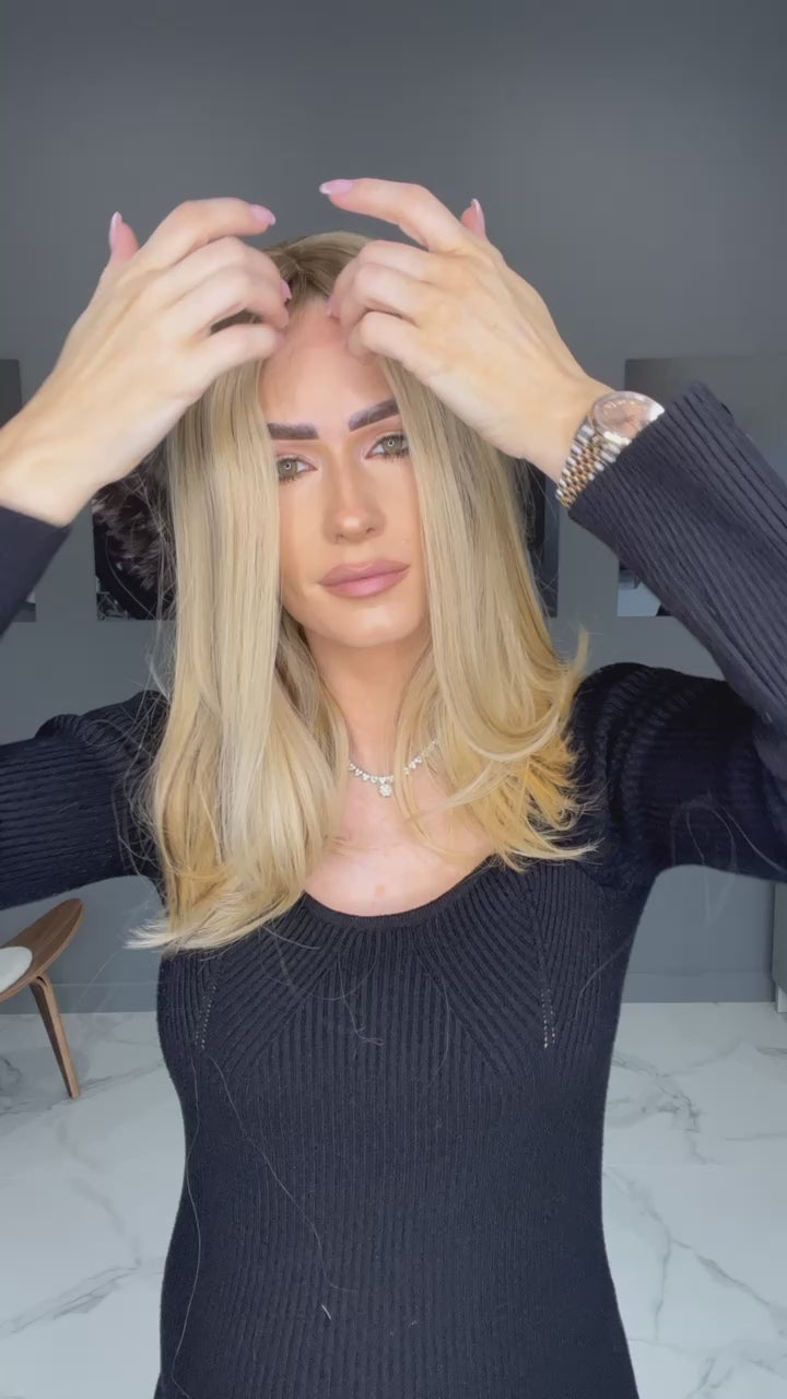 Beka Basic line 18" | Ice blond blend Wig