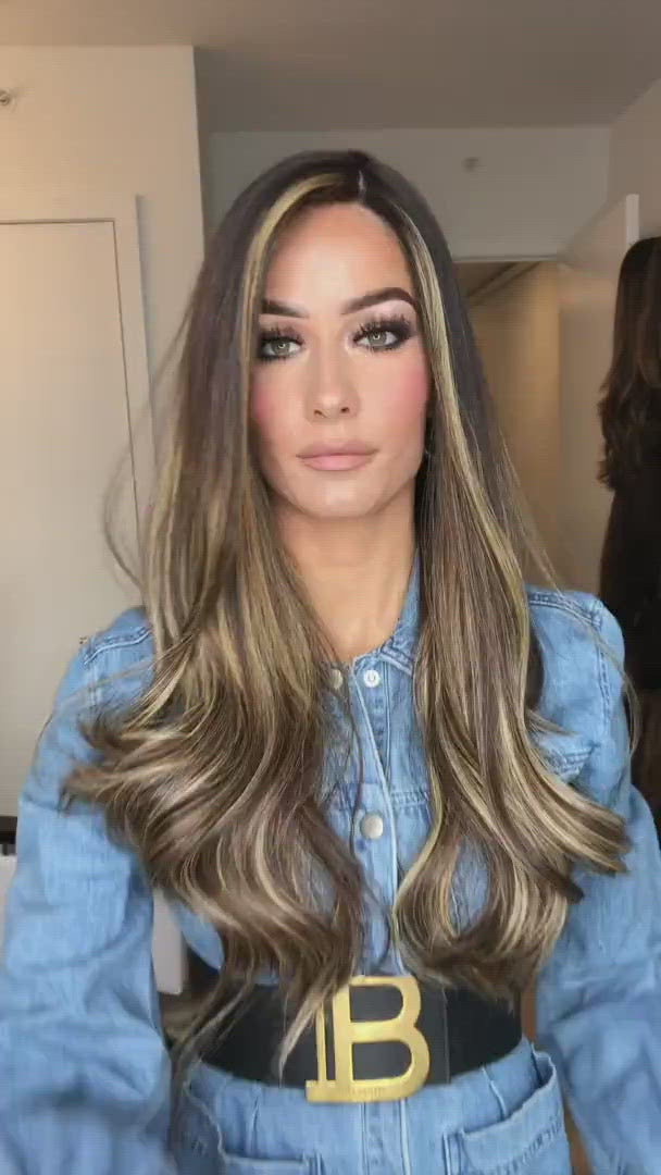 Beka 137 l brown with blonde balayage ombre money pieces Wig